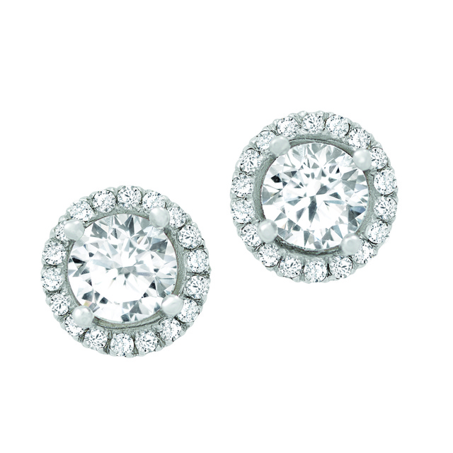 Midwest Diamond Distributors - Halo Diamond Earrings