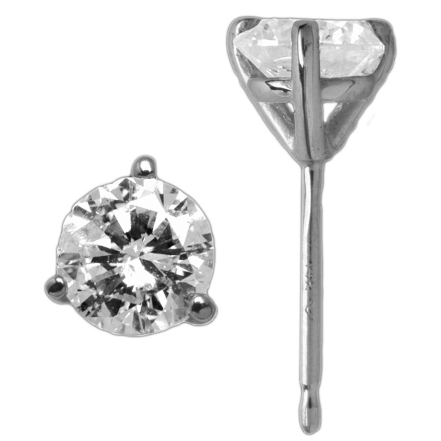Martini Set Diamond Stud Earrings