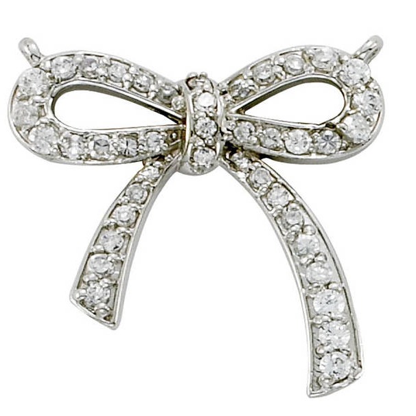 Diamond Bow Pendant