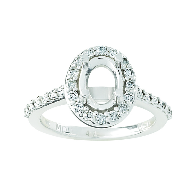 Lady's Oval Semi Mount Ring