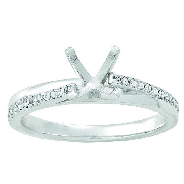 Lady's Diamond Engagement ring with Peg Head