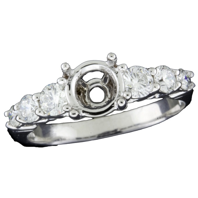 Lady's Round Diamond Semi Mount