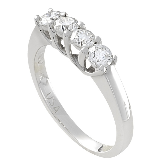 Four Diamond Wedding Ring